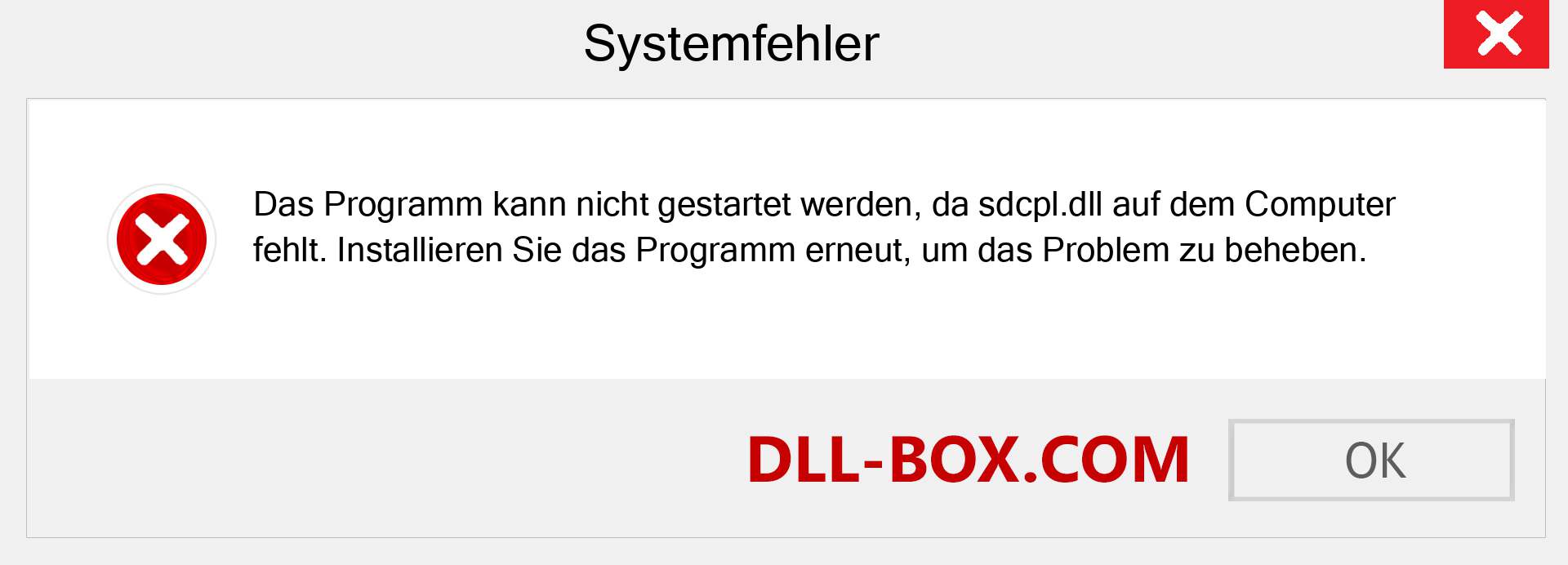 sdcpl.dll-Datei fehlt?. Download für Windows 7, 8, 10 - Fix sdcpl dll Missing Error unter Windows, Fotos, Bildern